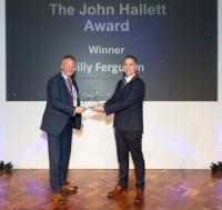 Billy Ferguson receiving award